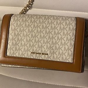 Michael Kors small purse with gold strap